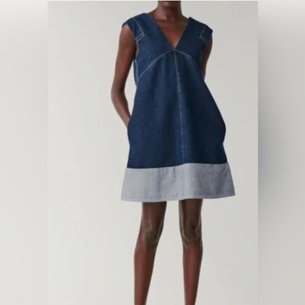 COS Denim A- Line Denim Dress- Size US 4/ EU 36
